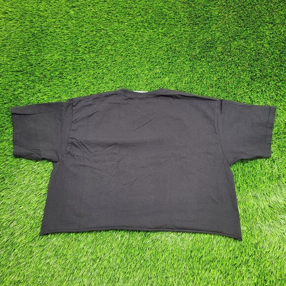 2PAC Shakur Cropped Shirt Womens XL 23x18 Black - Picture 2 of 11